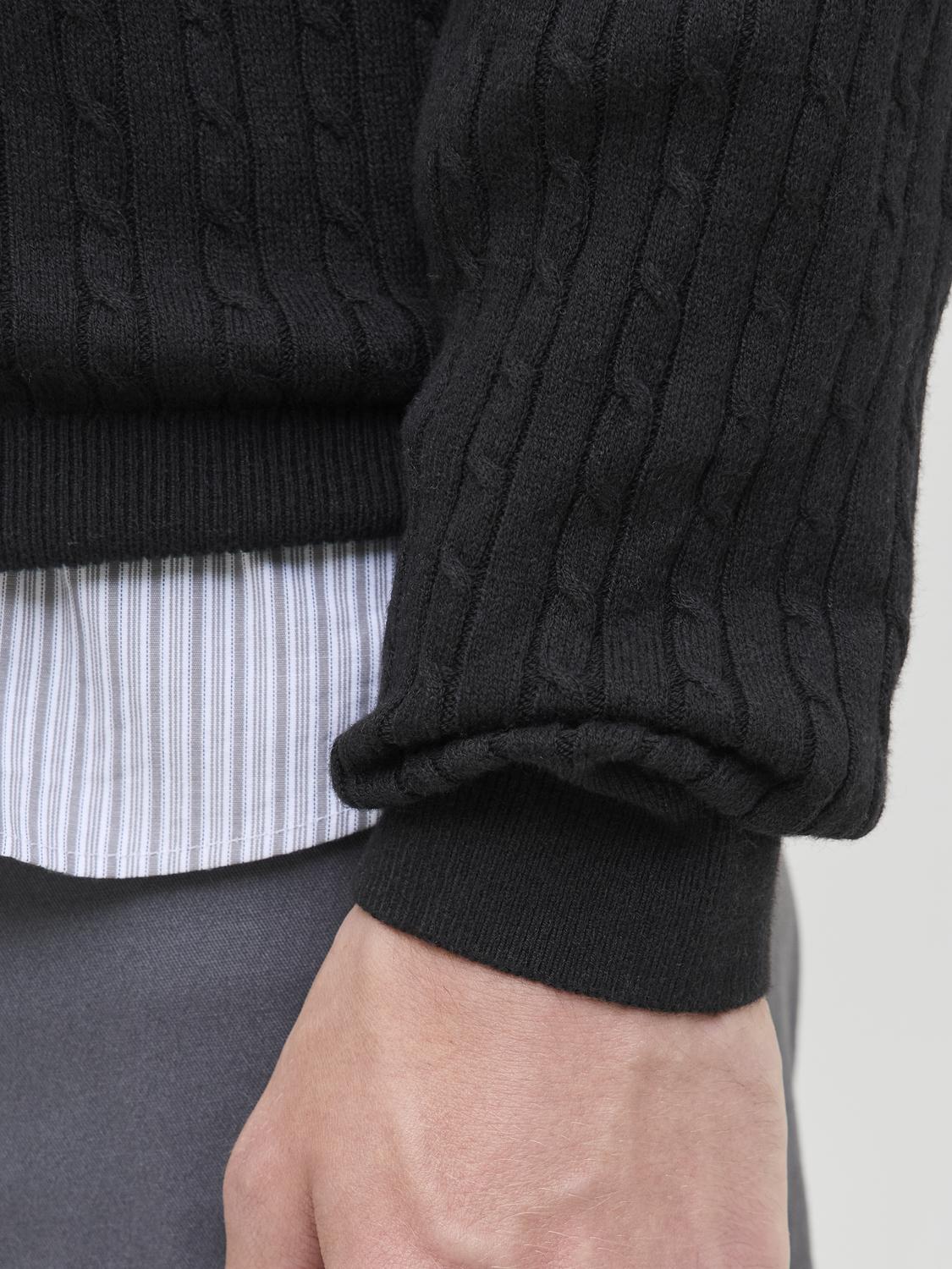 JJEEMIL CABLE KNIT CREW NECK